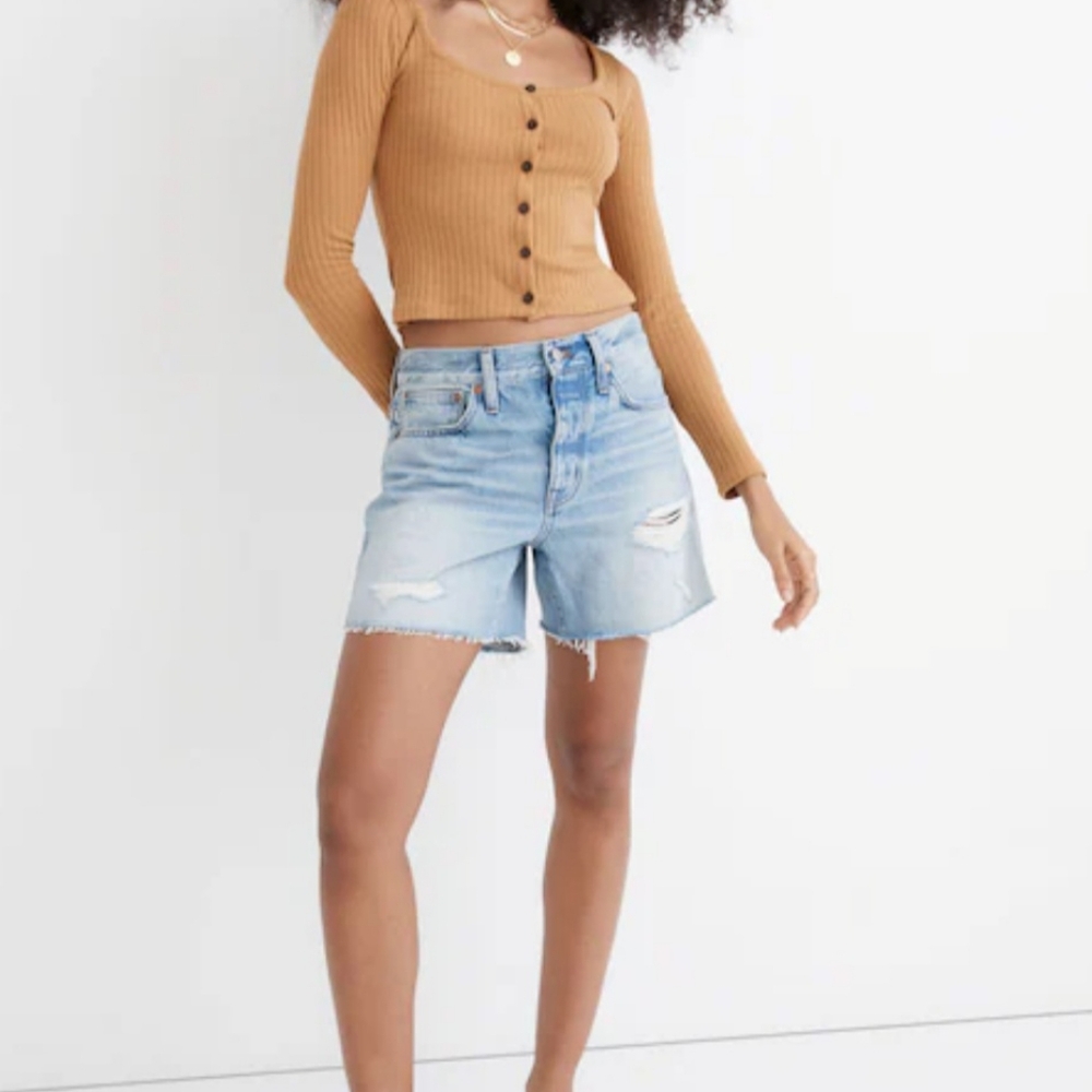 Madewell Size 30 Relaxed Mid-Length Denim Shorts